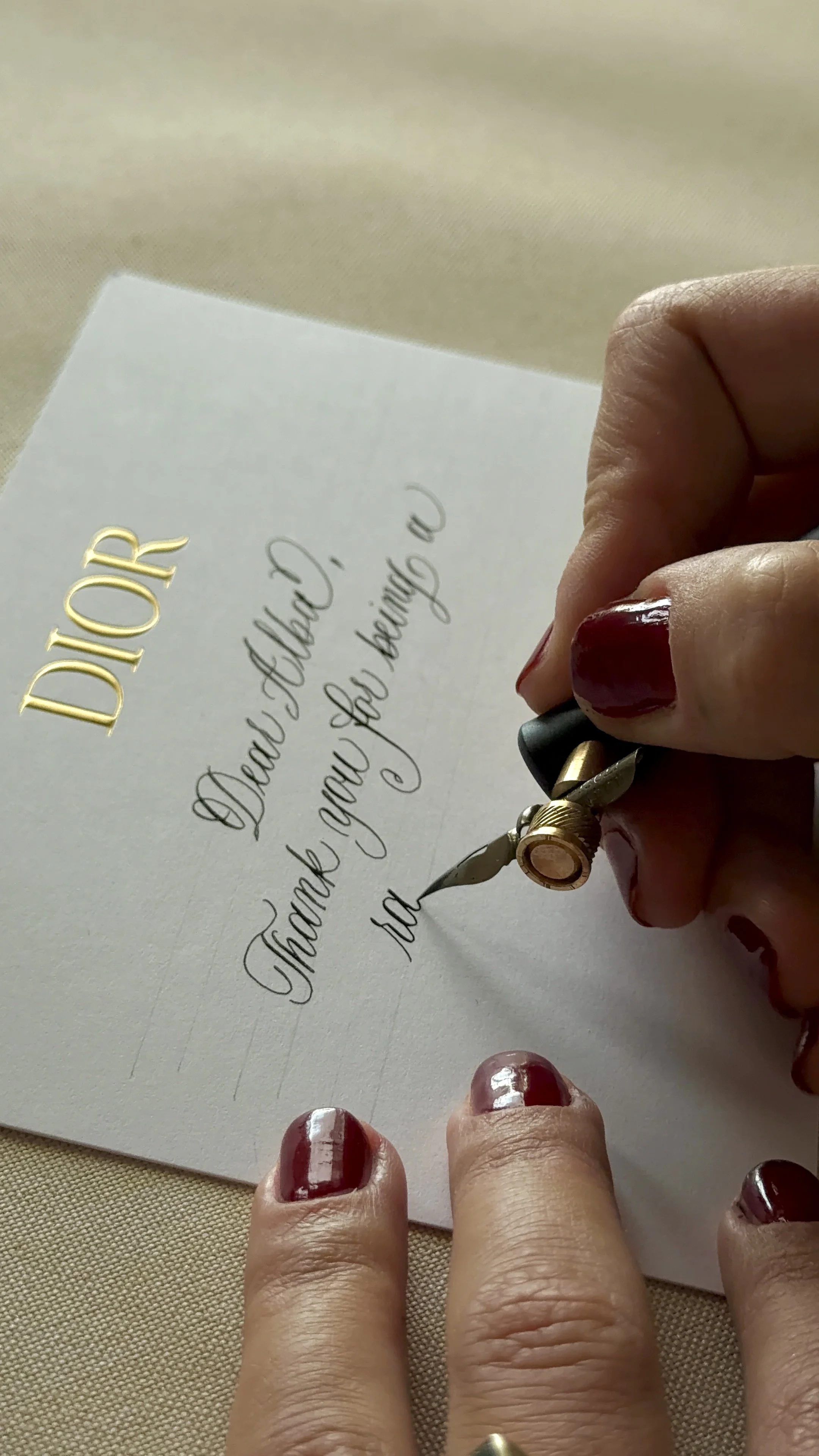 CalligraphyHandwritten calligraphy created with a dip pen by Gaia Amsterdam