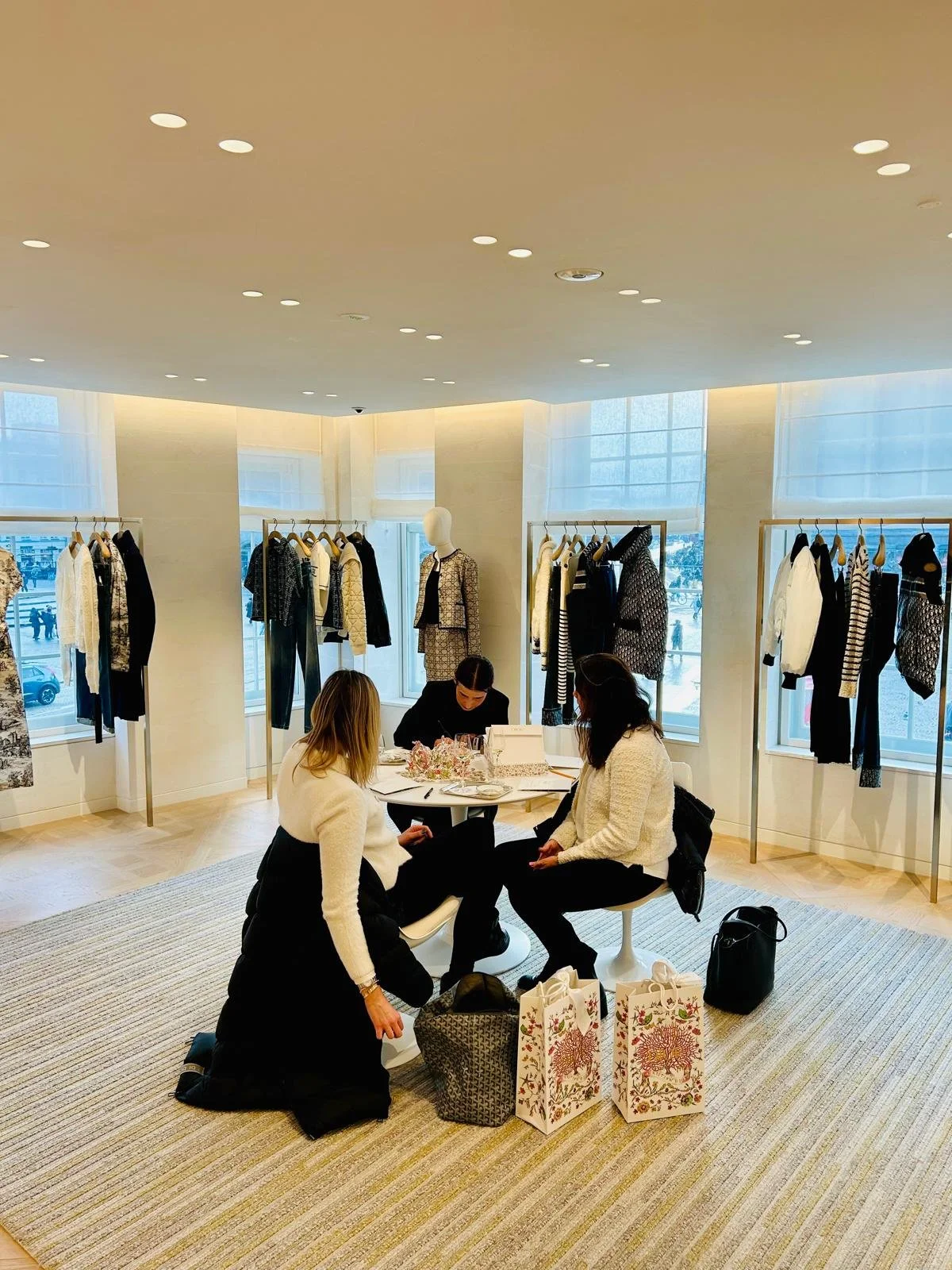 On-site calligraphy for personalised cards at a luxury event at Dior
