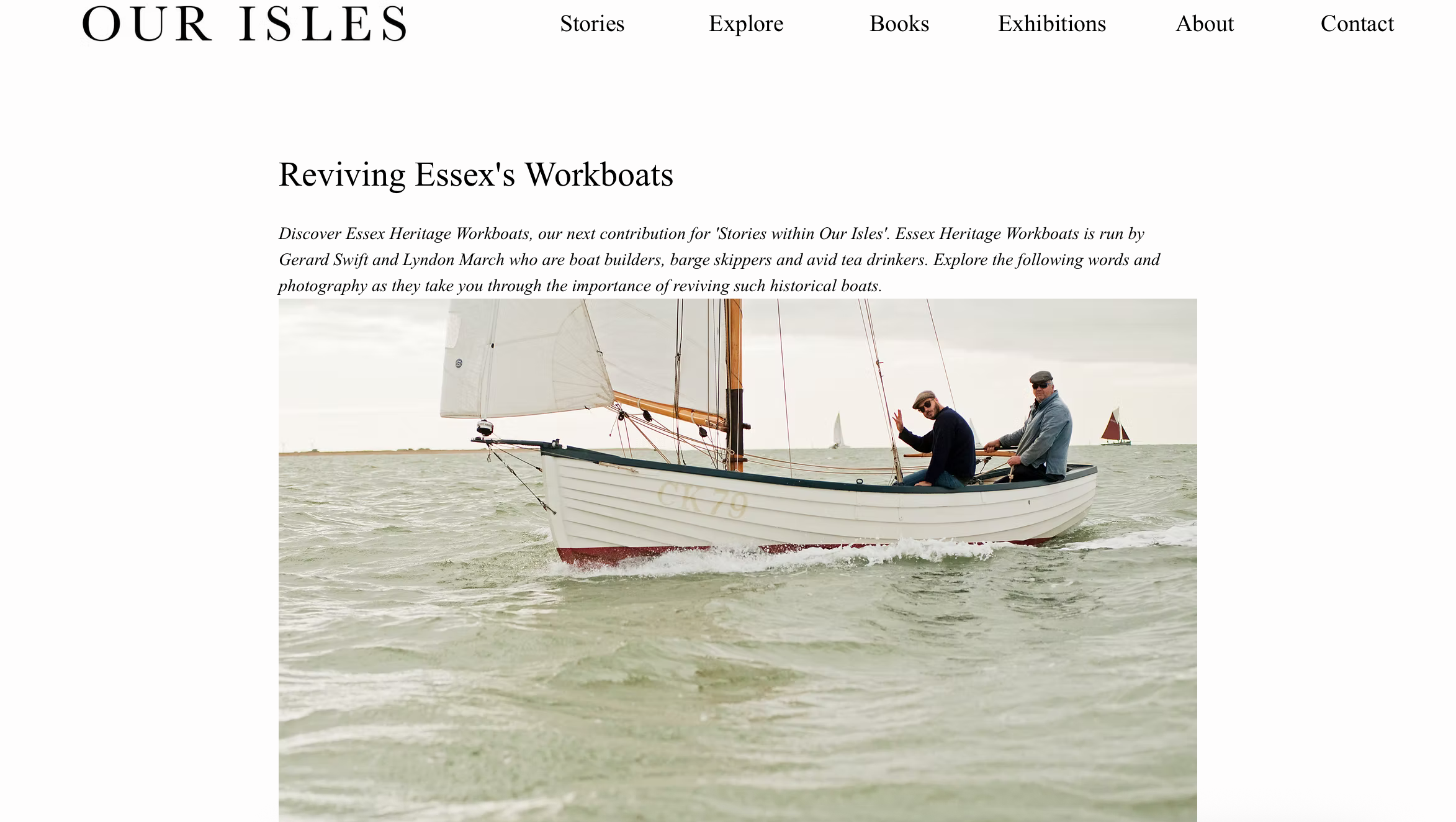 Our Isles - Essex Heritage Workboats Article - Lyndon March
