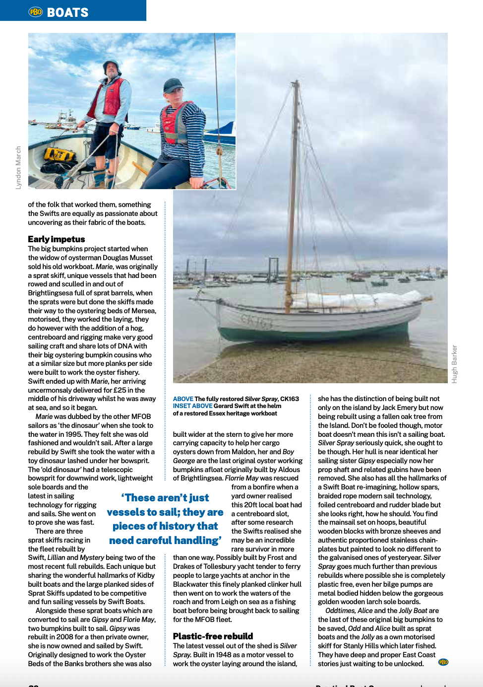 Practical Boat Magazine - Rejuvenating Bumpkins - Lyndon March