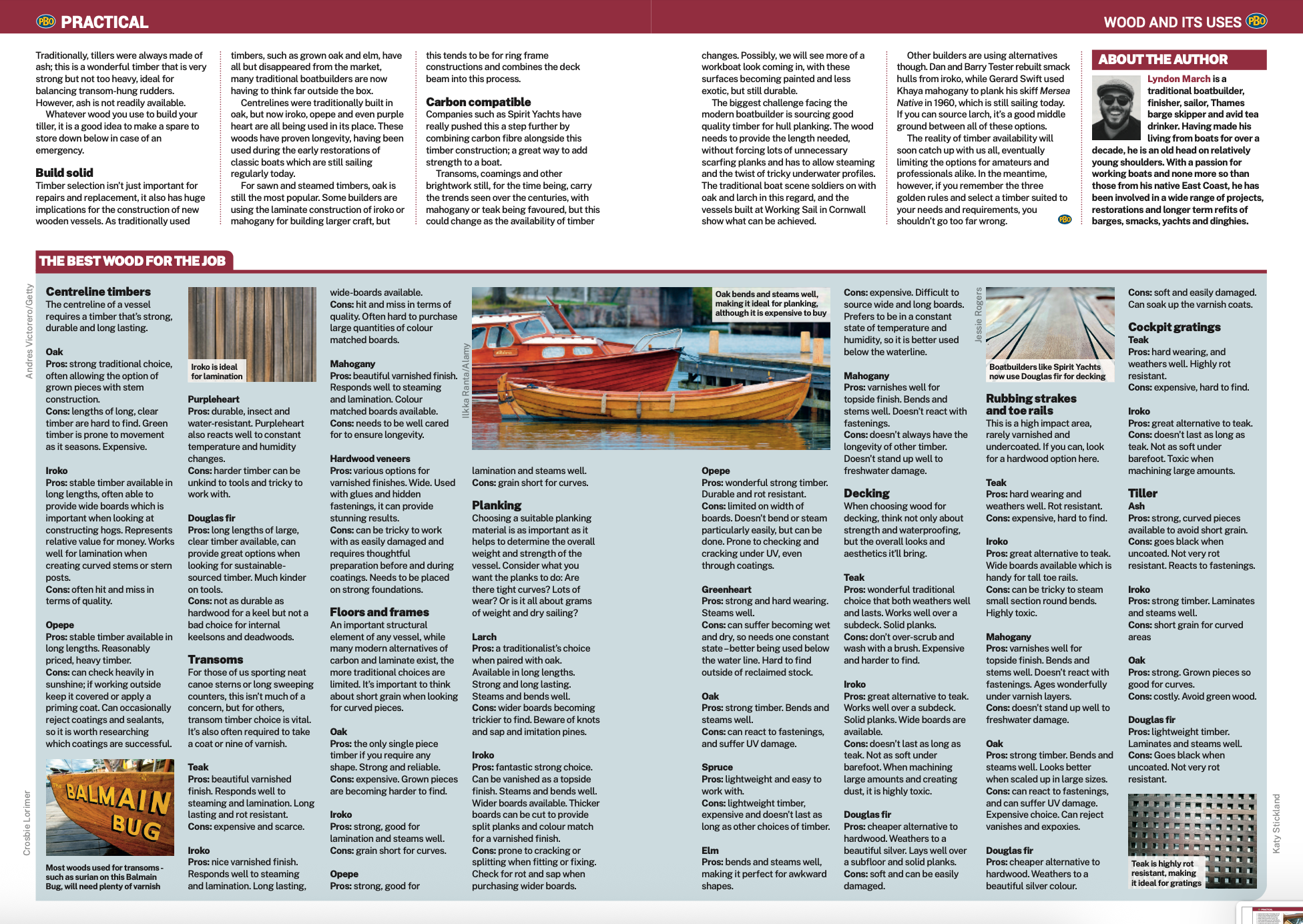 Practical Boat Owner - A Boat owners guide to wood - Lyndon March