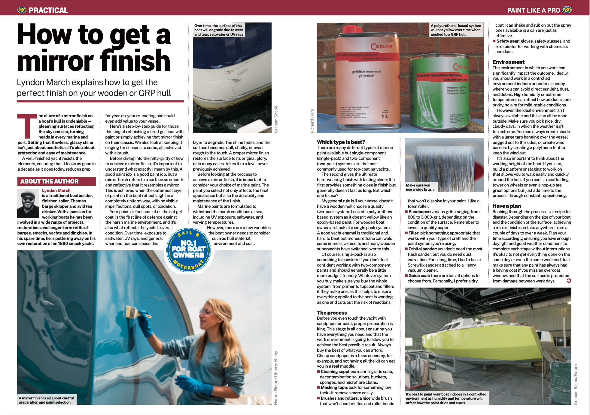 Practical Boat Magazine - How to get a mirror finish - Lyndon March 
