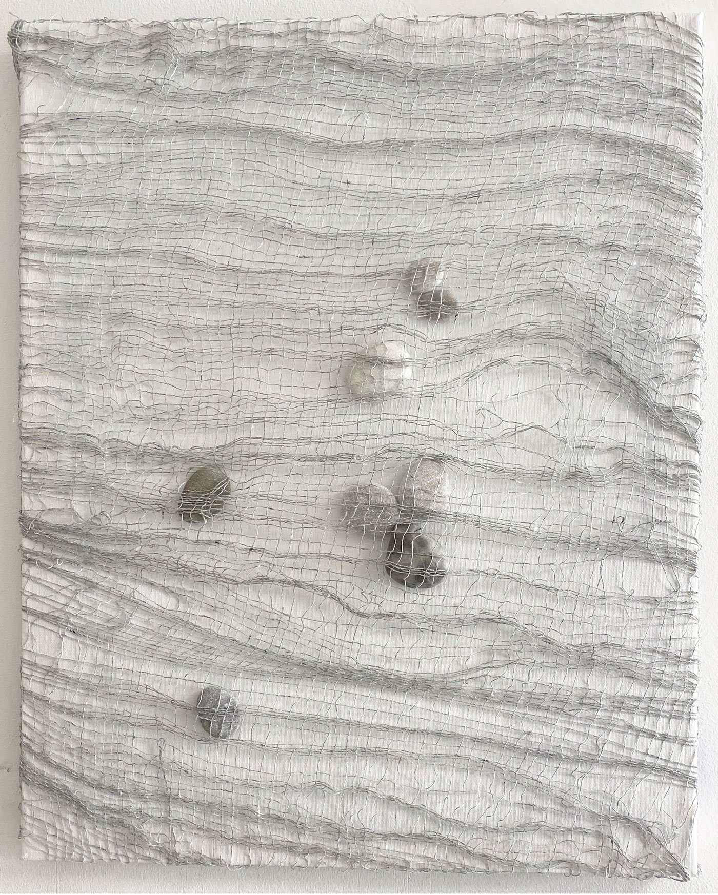 "Trapped" Mixed media on canvas, 46 x 61