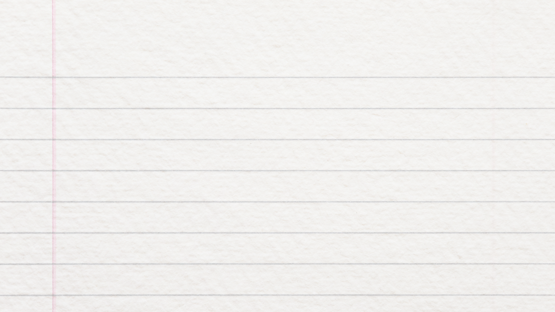 Blank lined notebook page with pink margin line on the left.