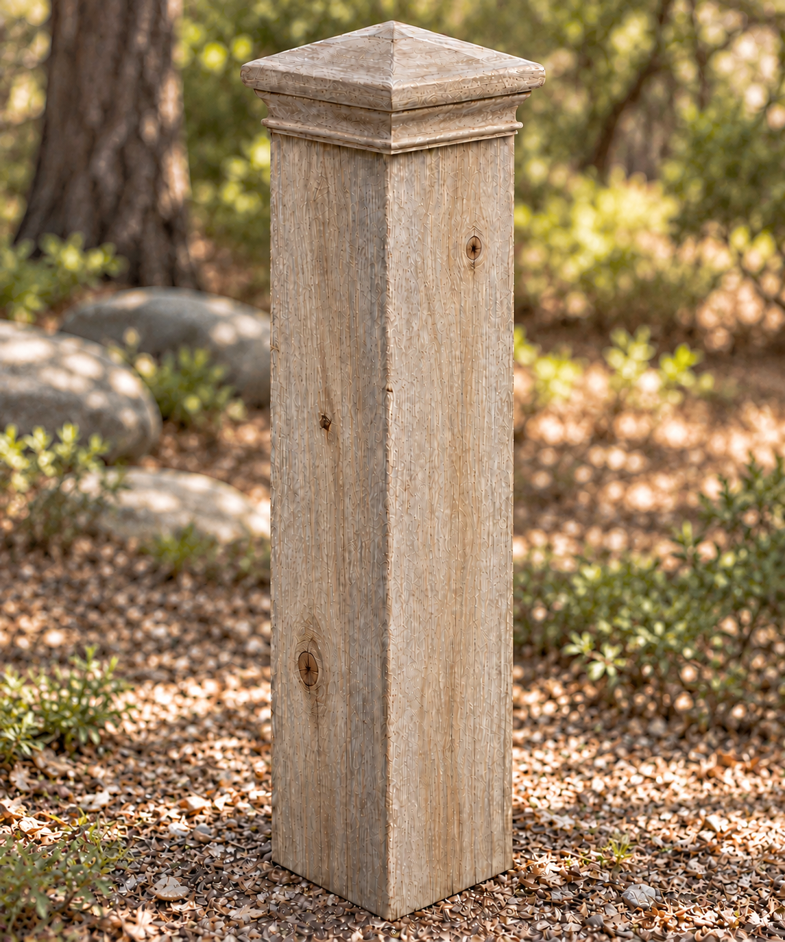 Handcrafted Mailbox Post- Wood Type