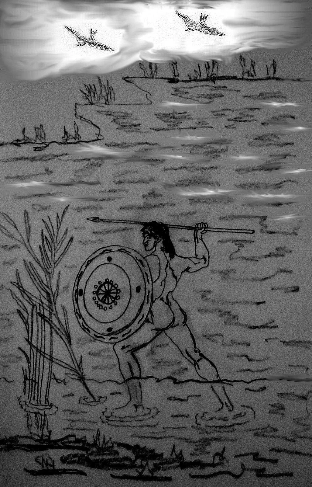 Illustration de l'auteure dans "Paroles assassines".