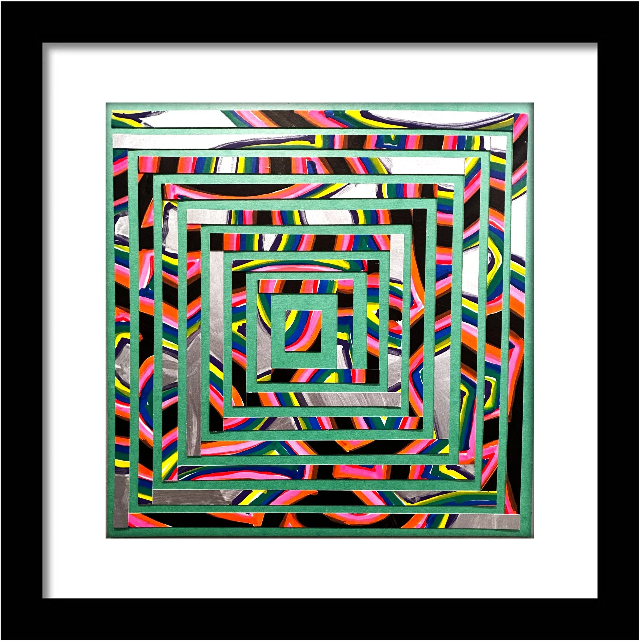2025;
1977 or the year I learned to swim;
14x14"