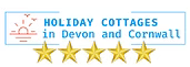Holiday Cottages in Devon and Cornwall with a 5-star rating.