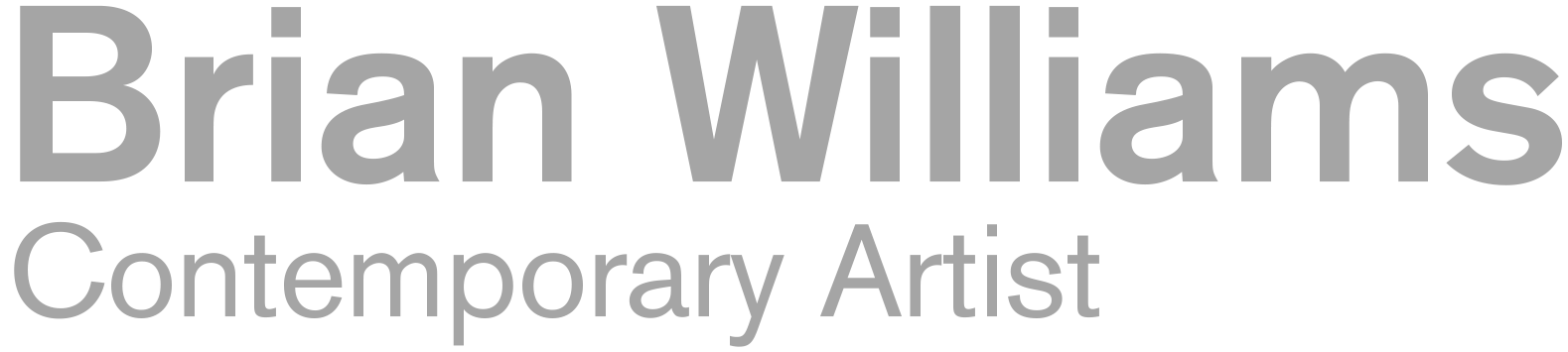 Text saying 'Brian Williams, Contemporary Artist' located a Dilworth Artisan Stations.