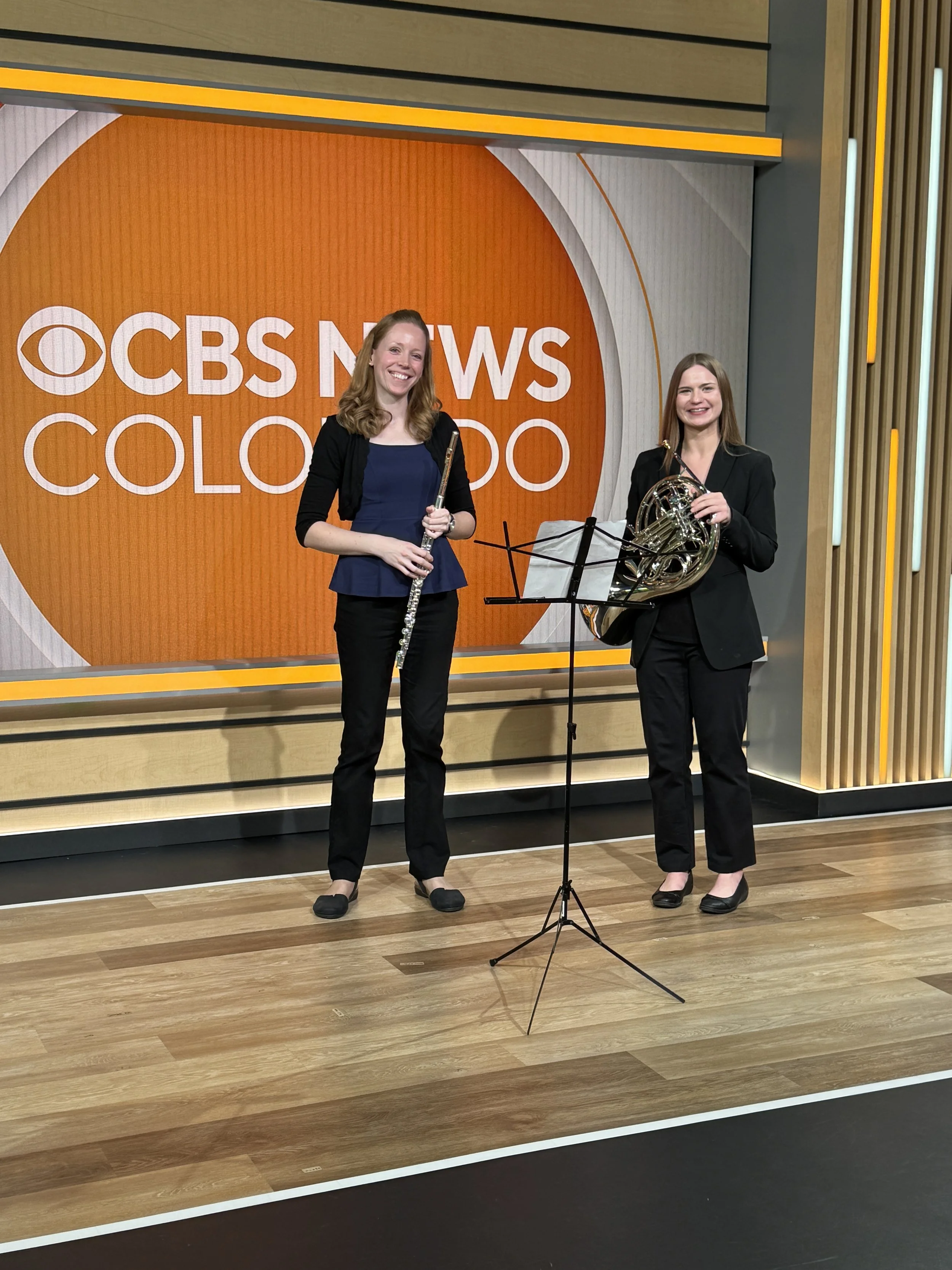 Live on CBS Colorado News while playing guest principal horn for the Boulder Chamber Orchestra's performance of Tchaikovsky 5
