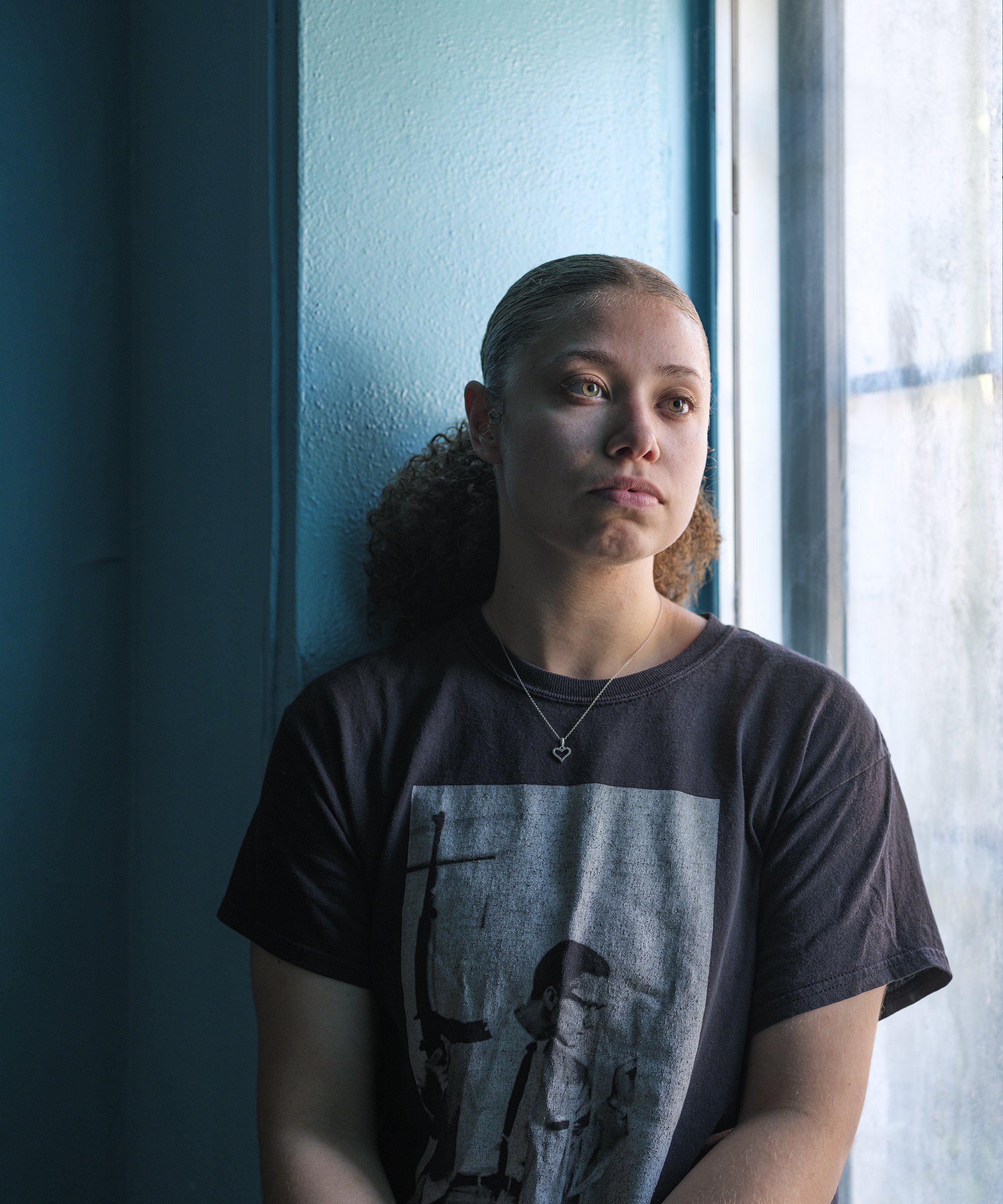 Portrait of Anyssa Ranetkins, photographed at Youth In Motion Community Centre. Little Burgundy. Montréal.