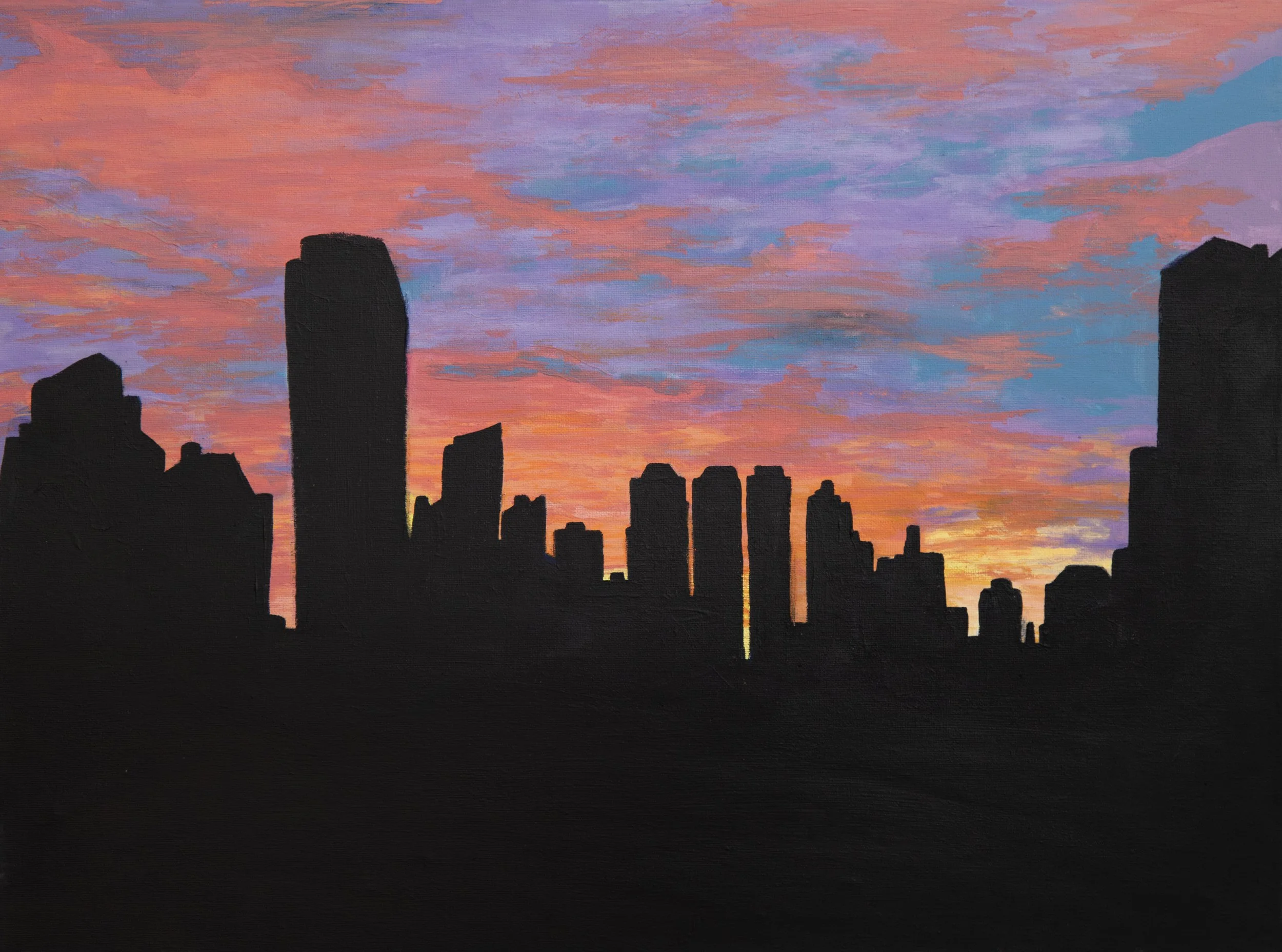 City View, Acrylic on canvas
