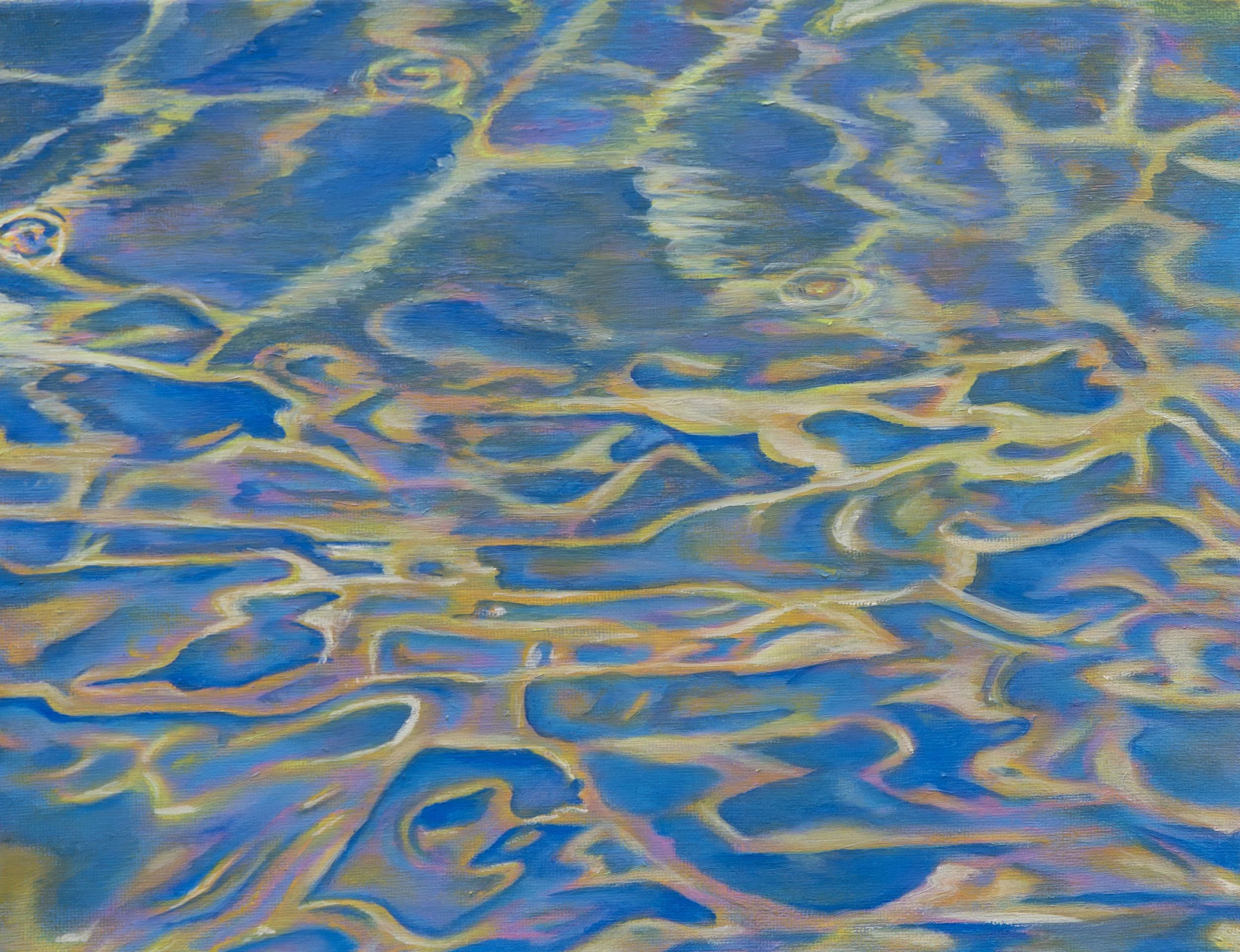 Rainbow Pond, Oil on canvas