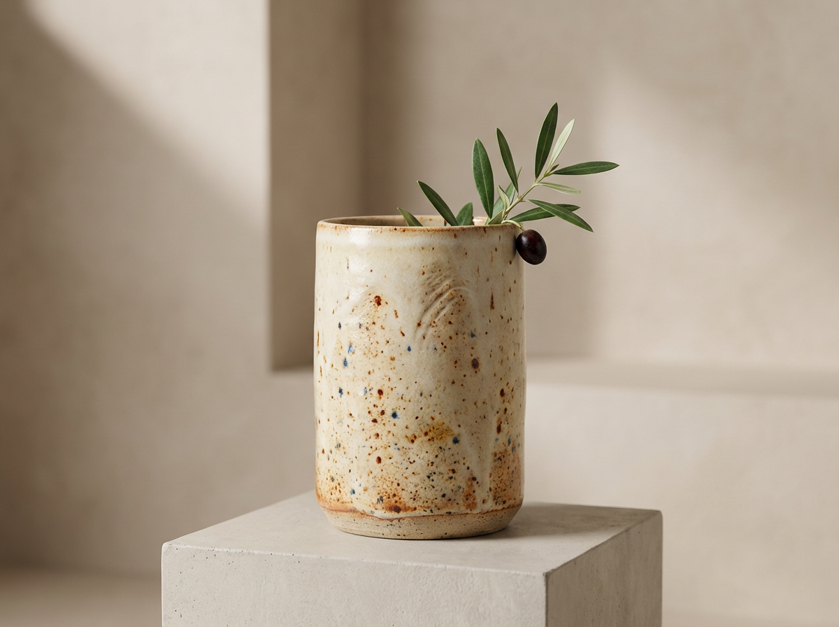 Speckled Clay Vase