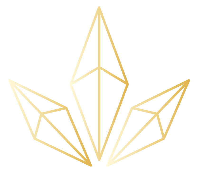 A 3D gold-colored box with sharp edges and geometric facets.
