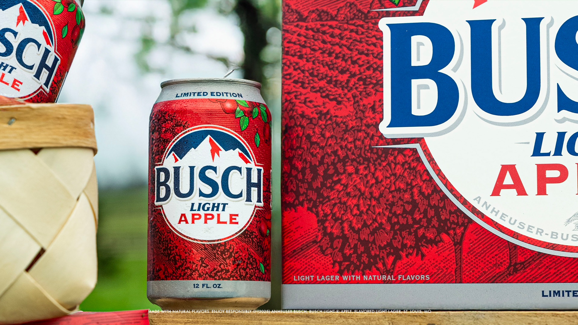 Busch Light apple primary and secondary