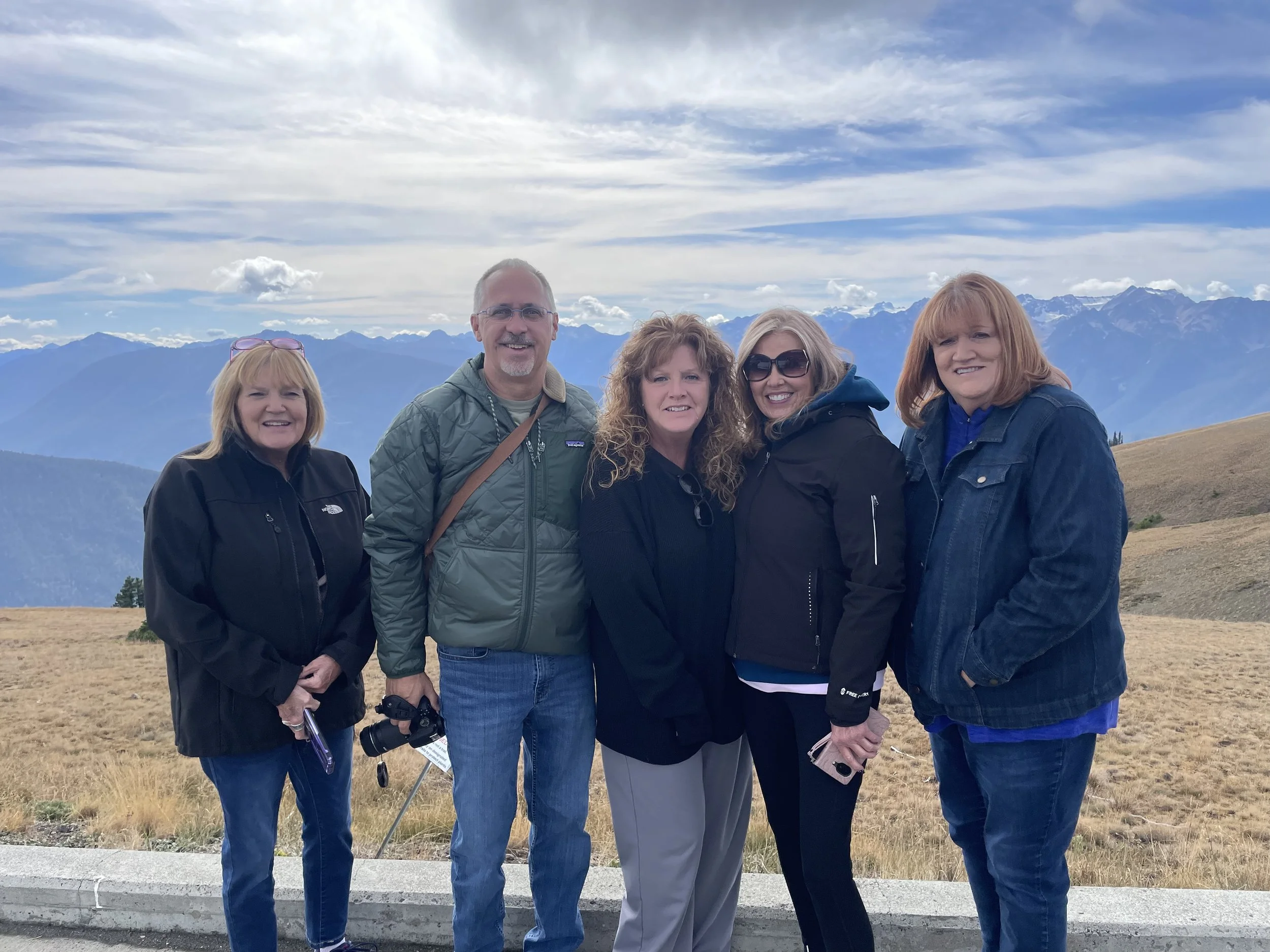 The sisters at Hurricane Ridge