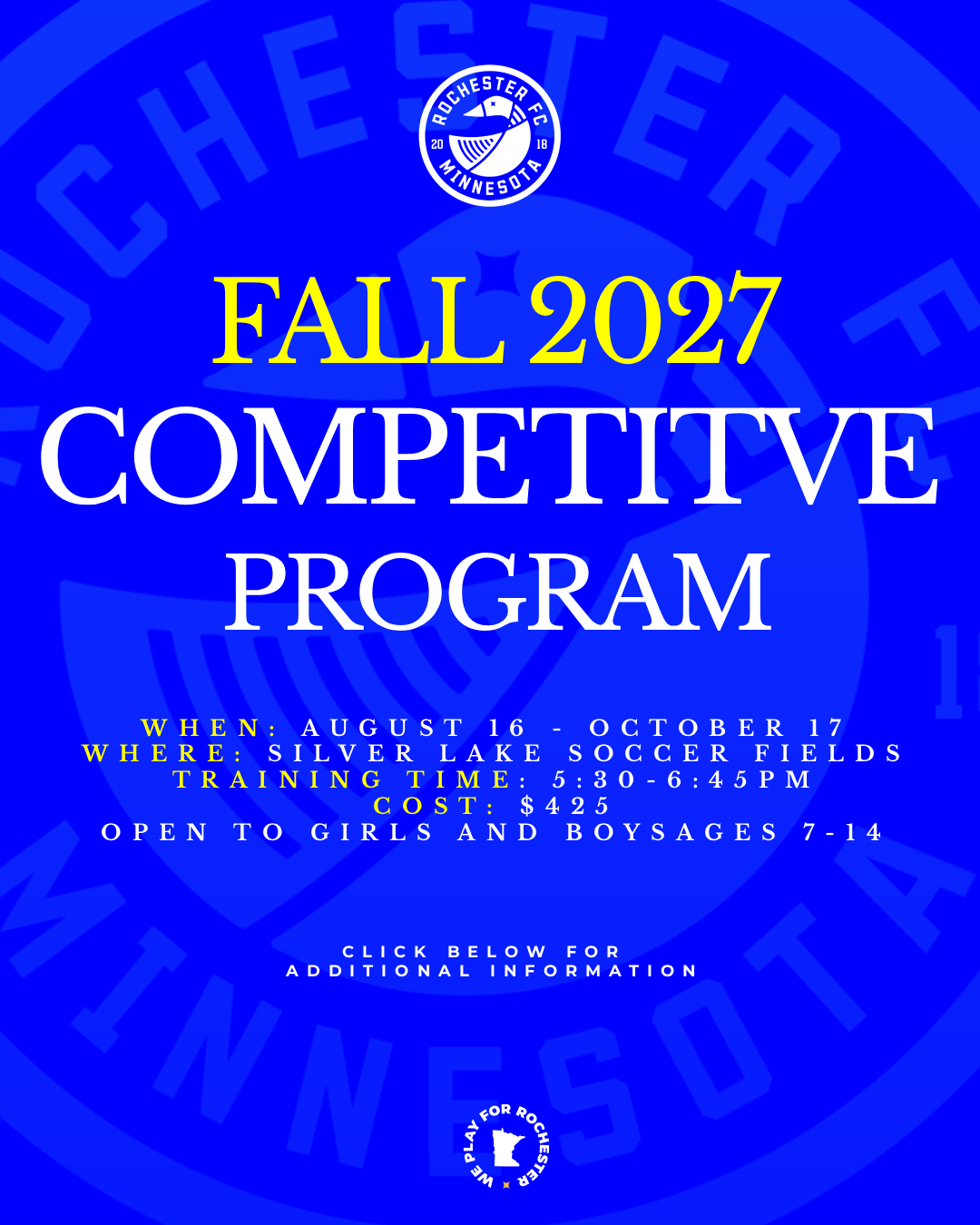 RFC Fall 2027 Competitive Youth Registration