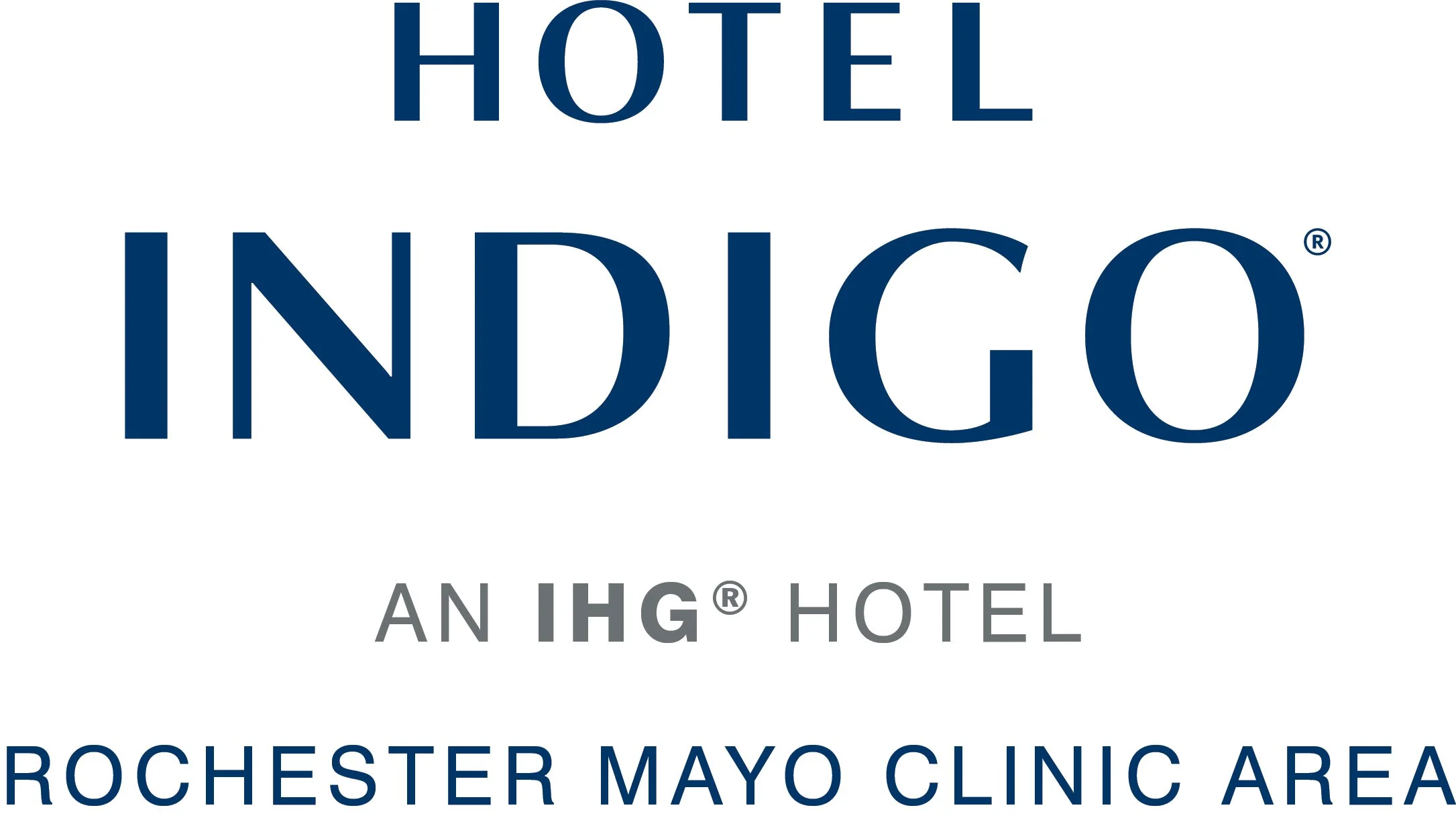 Logo for the Hilton Garden Inn, an HGI Hotel, located in the Rochester Mayo Clinic area.