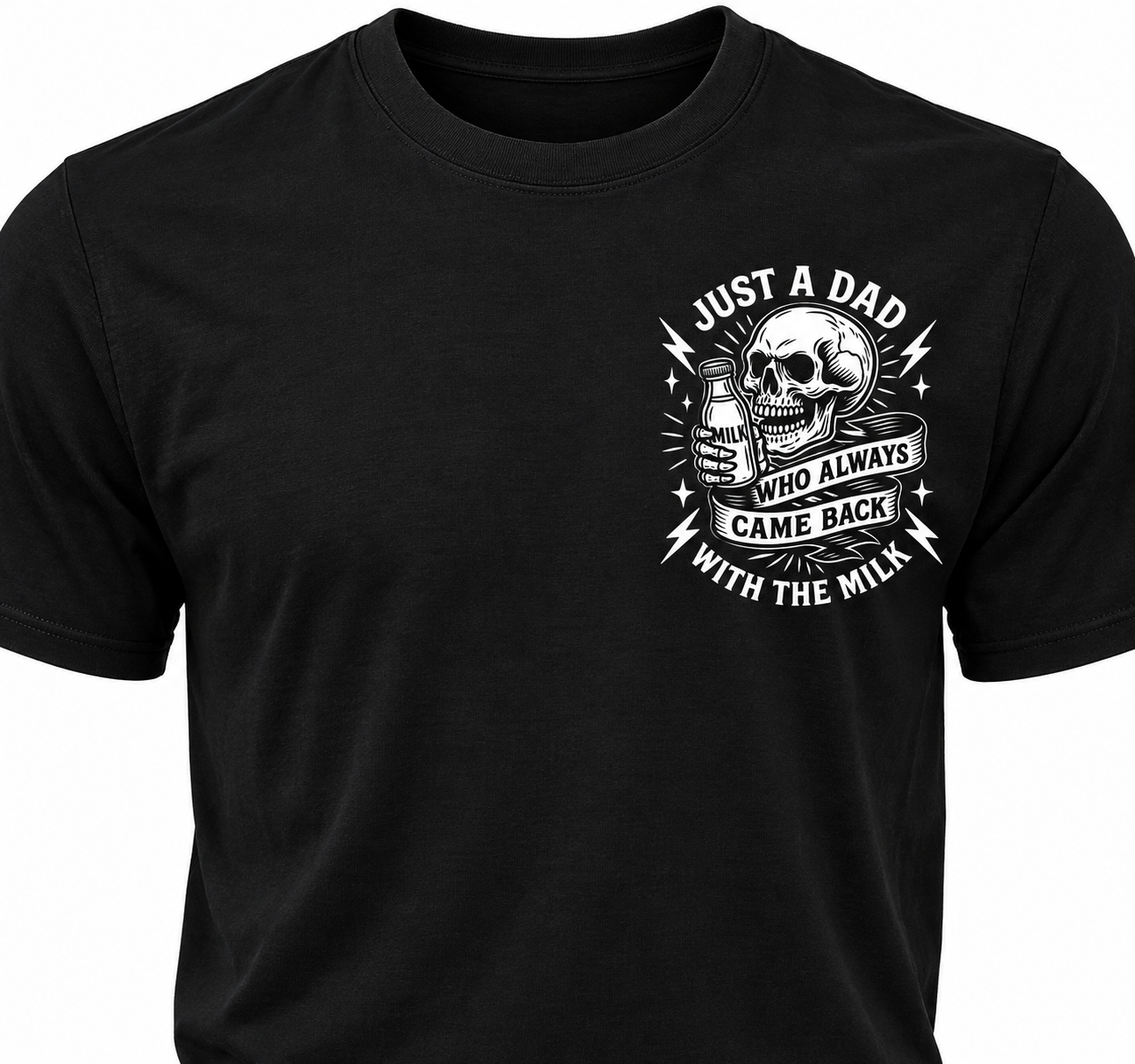 Skull Milk Graphic on Black Tee.png