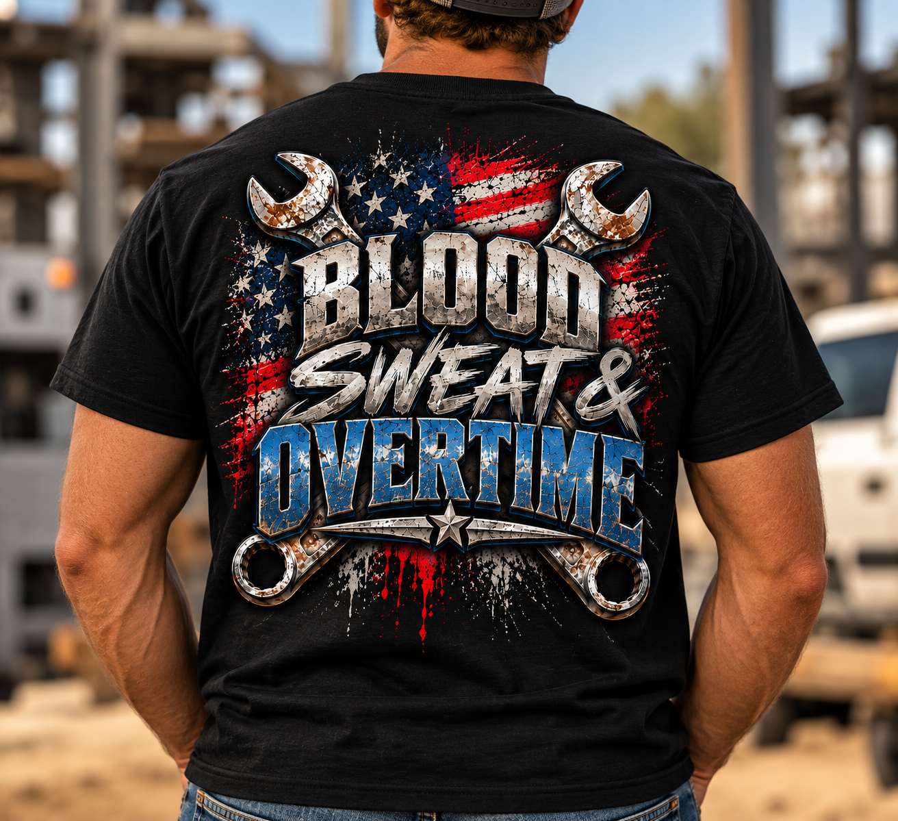 Gritty Patriotic Worksite T-Shirt Graphic.png