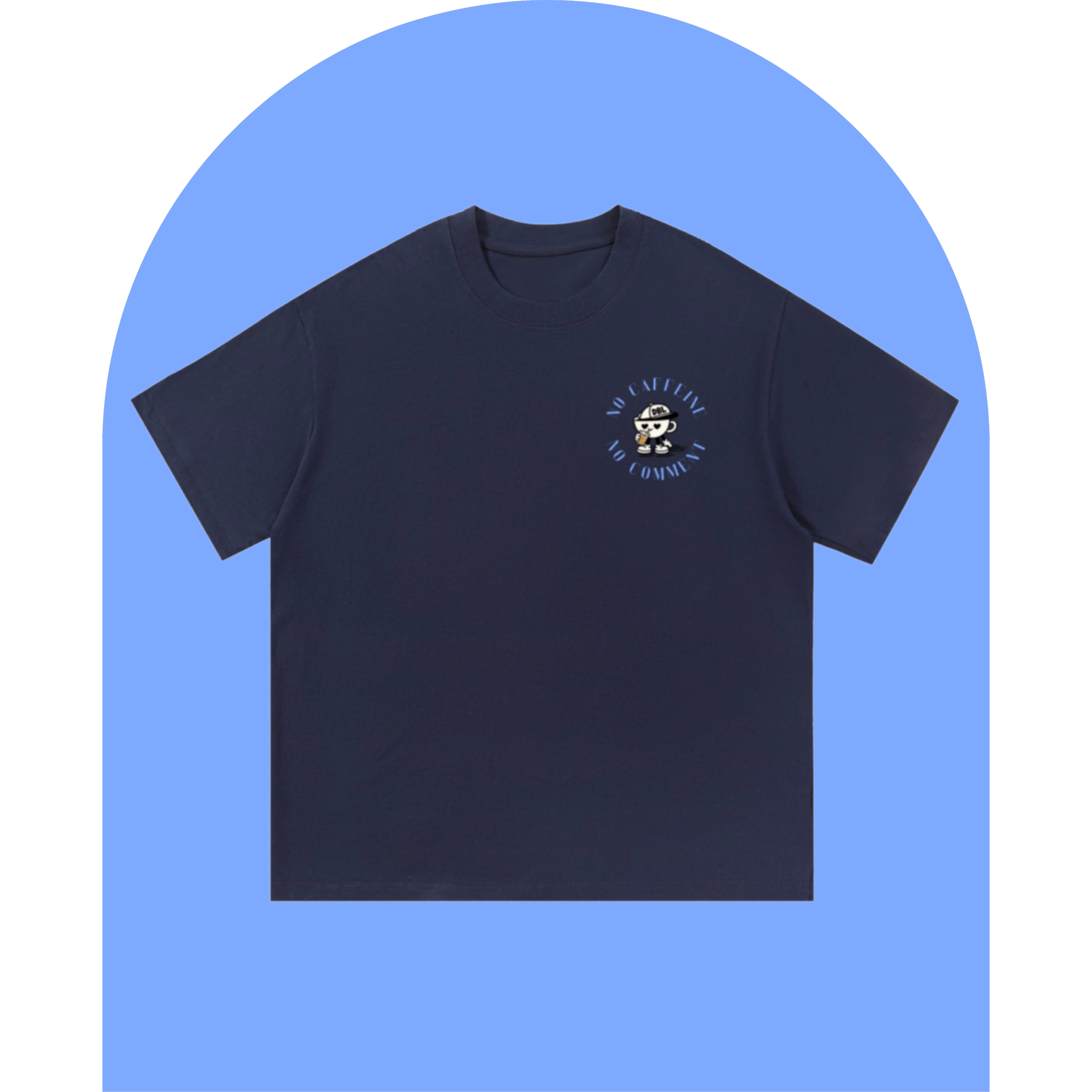 “No Caffeine, No Comment” Cotton T-Shirt (Unisex)