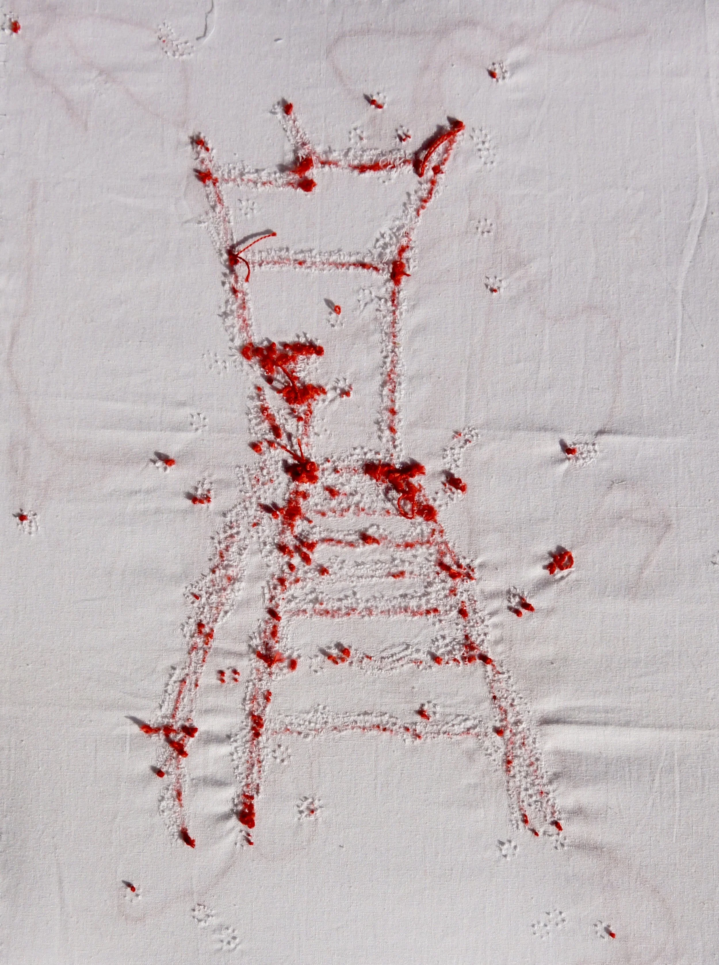 Thread on textile