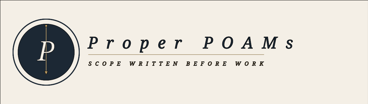 Proper POAMs