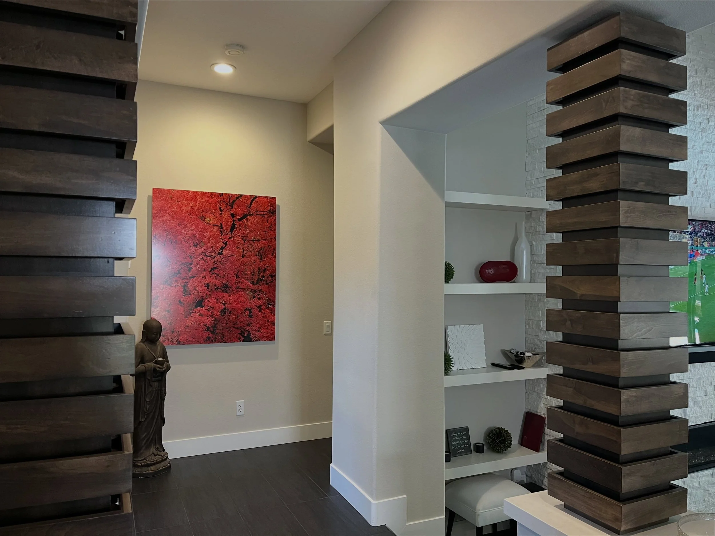 Home for the Fall-idays 🍁 A Beautiful Installation in Queensridge, Las Vegas 🙏🏼 Define Your Space. Live Inspired.
🎞️
&ldquo;Red&rdquo; 40x50 Print from FILM in Our Museum Mount Presentation. The maples reach peak fall color in the snake River Can