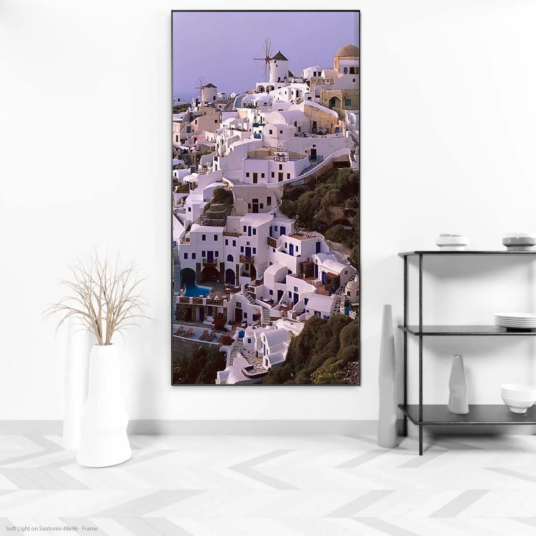 Soft Light on Santorini 48x96 - Frame.jpg