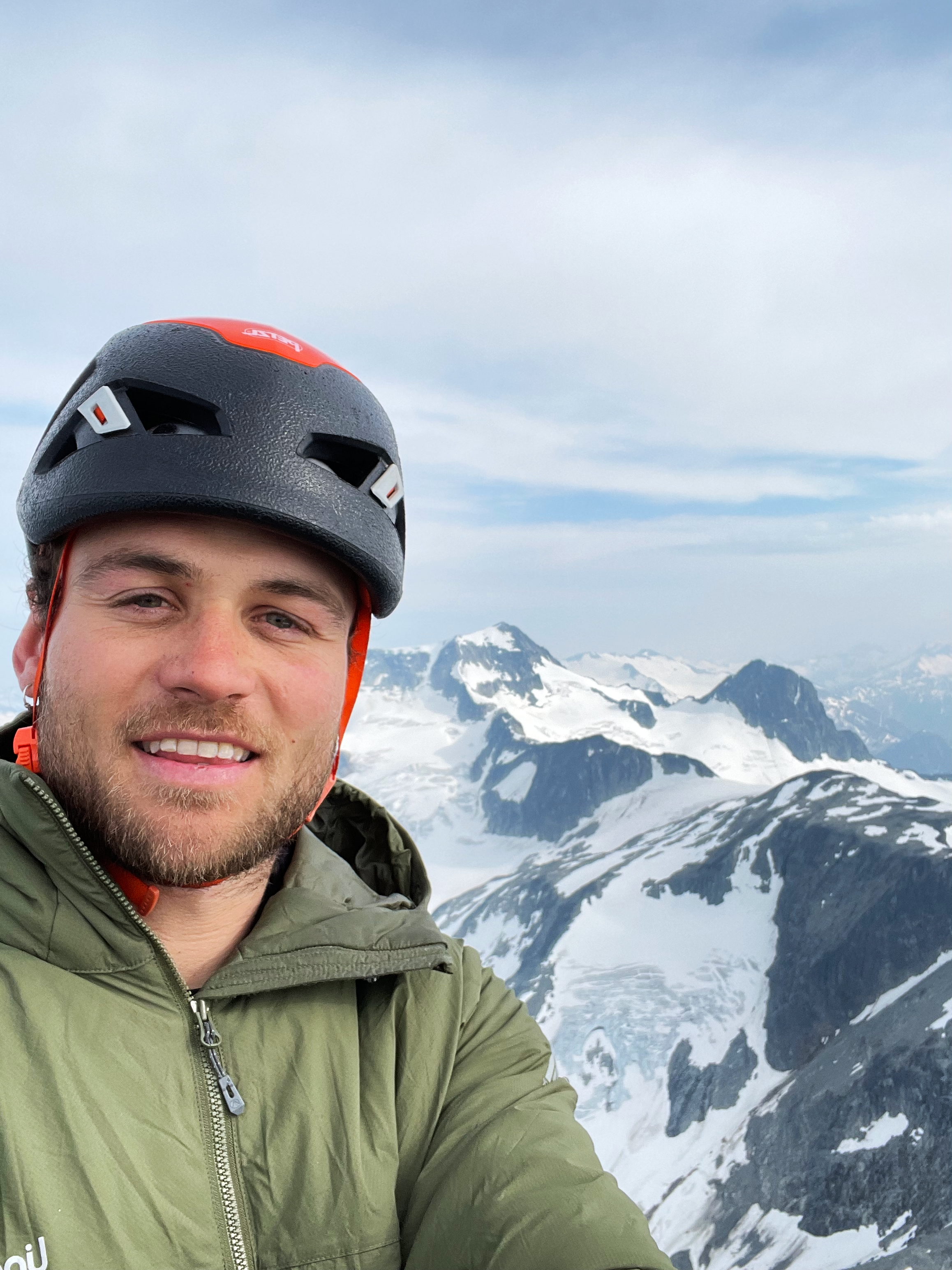 Seba Pelletti climbing in Torres del Paine National Park, working for Paine mountain guides