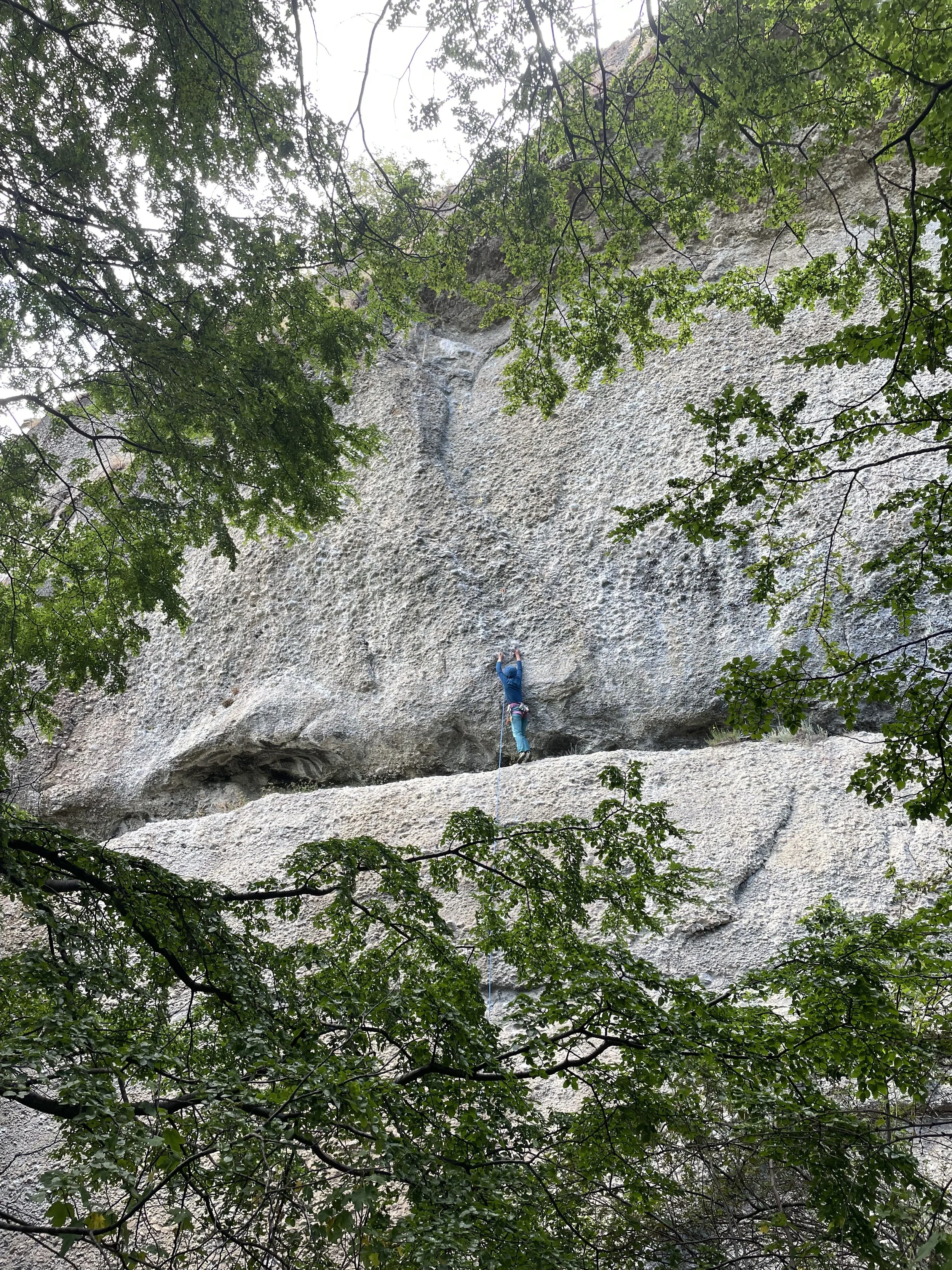 Rock Climbing at Cueva del Medio, on a guided climbing trip with Paine Mountain Guides, a locally owned and operated guides company that run many different trips in Torres del Paine, Chilean Patagonia.