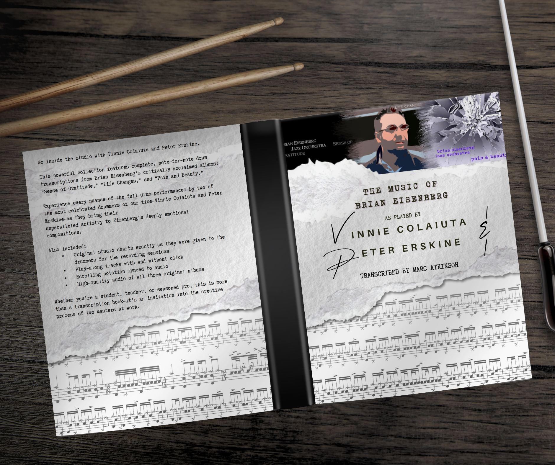 The Music of Brian Eisenberg ~ Book Cover Design