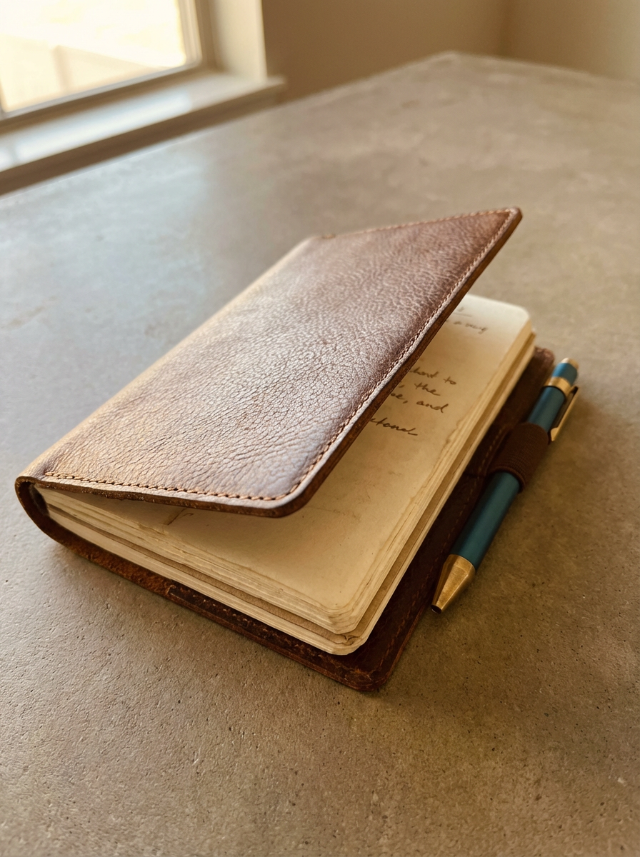 Locked Leather Journal