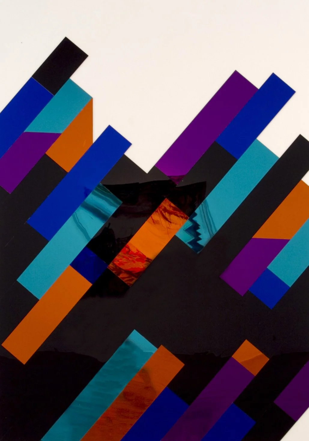 Untitled, plexi-glass mirror on panel, 42″ x 60″, 2013