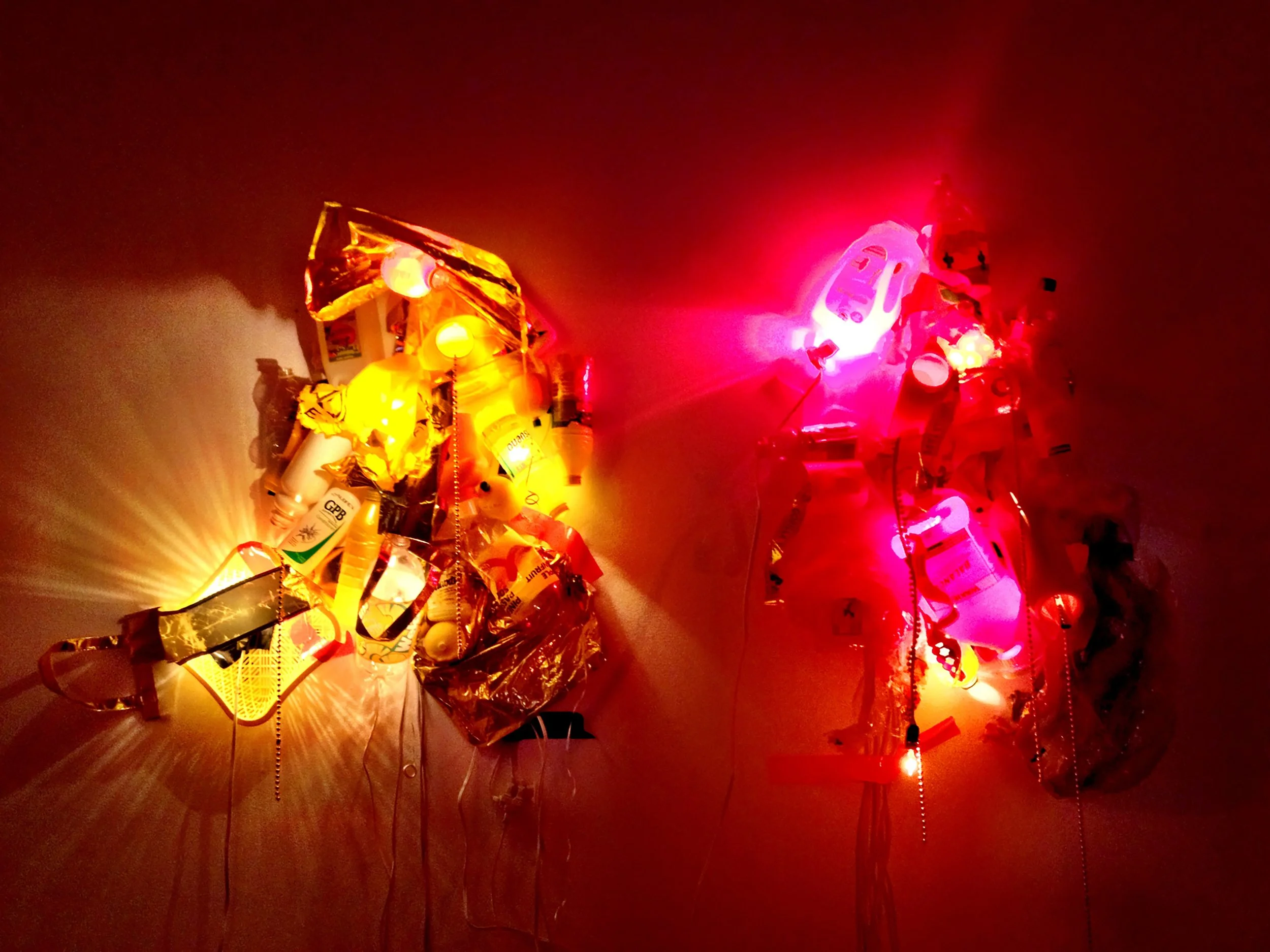 For Your Consumption, recyclable plastic, LED lights, size variable, 2012 