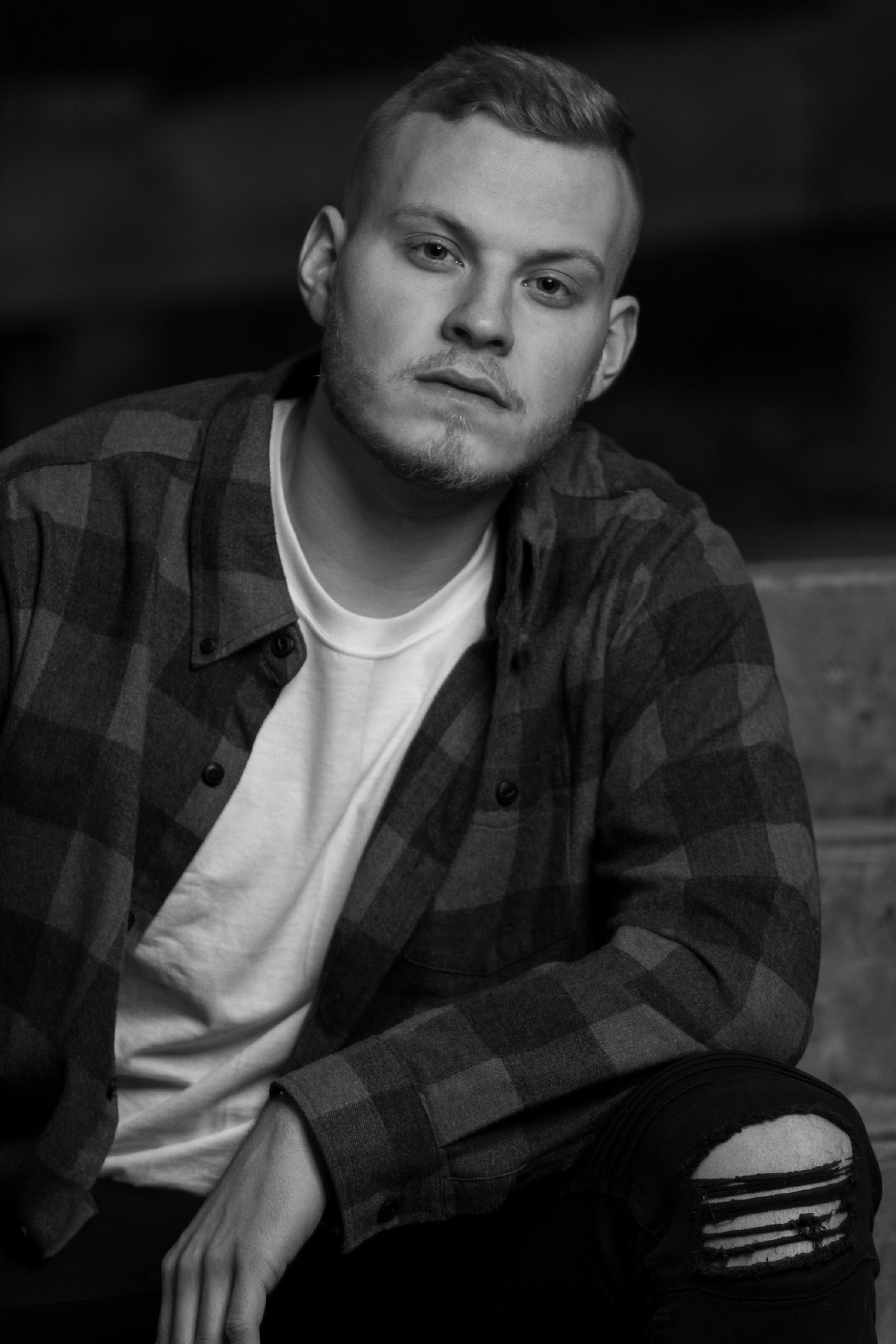 Presence, page 15. He leans into the frame with a steady, thoughtful gaze.