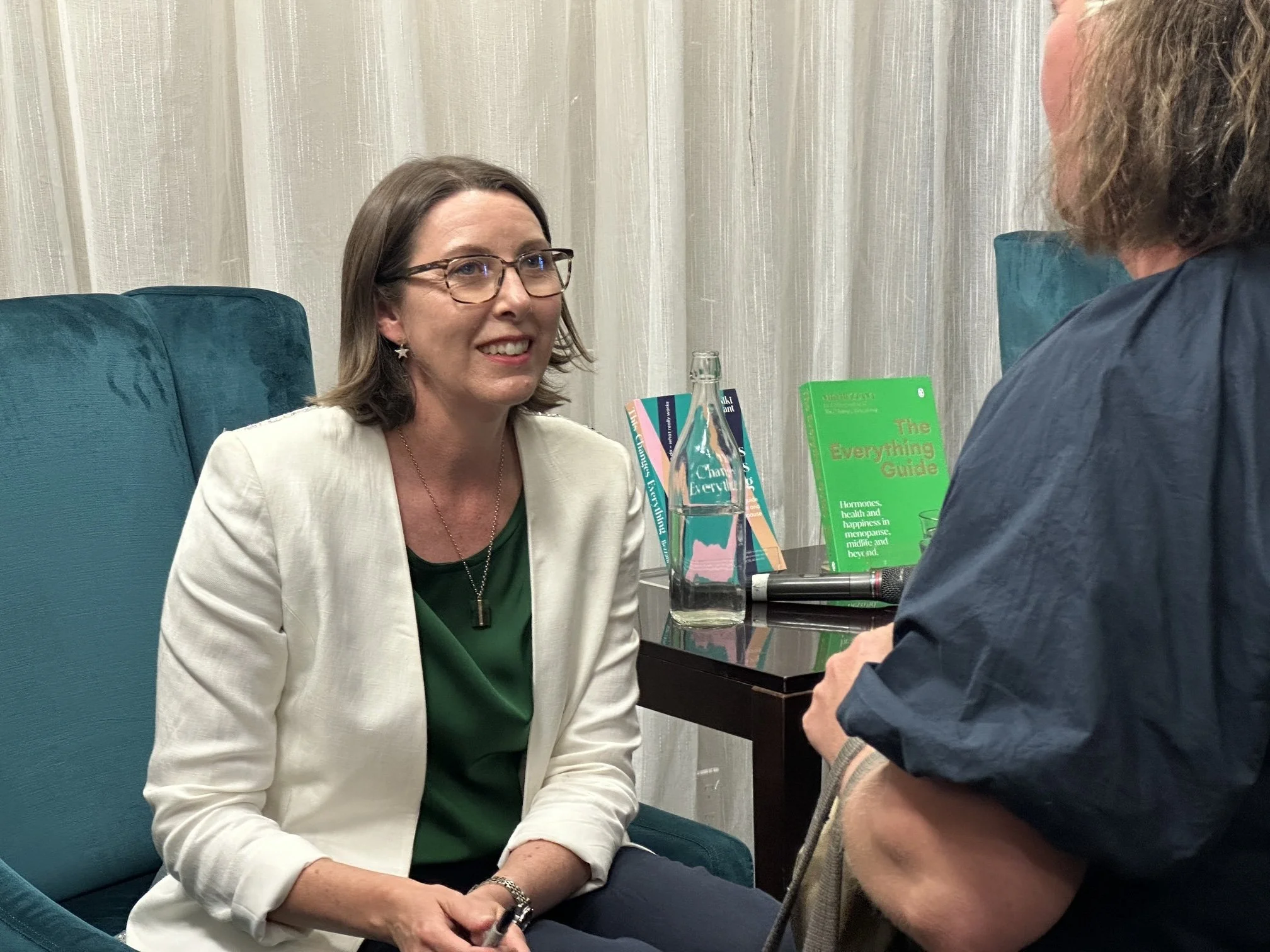 Niki Bezzant at a book signing event