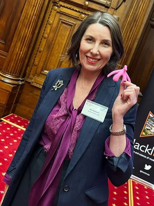 Niki Bezzant at the Beehive, Wellington NZ advocating for care in perimenopause, menopause and beyond
