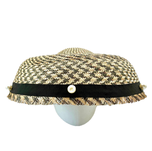cream-black-herringbone-straw-mushroom-hat-pearls Medium.png