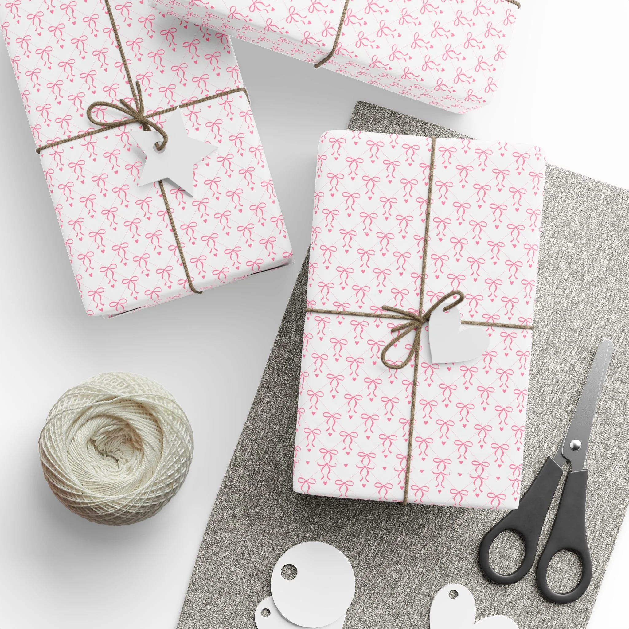 Merry Kissmas - Tied With Love Wrapping Paper