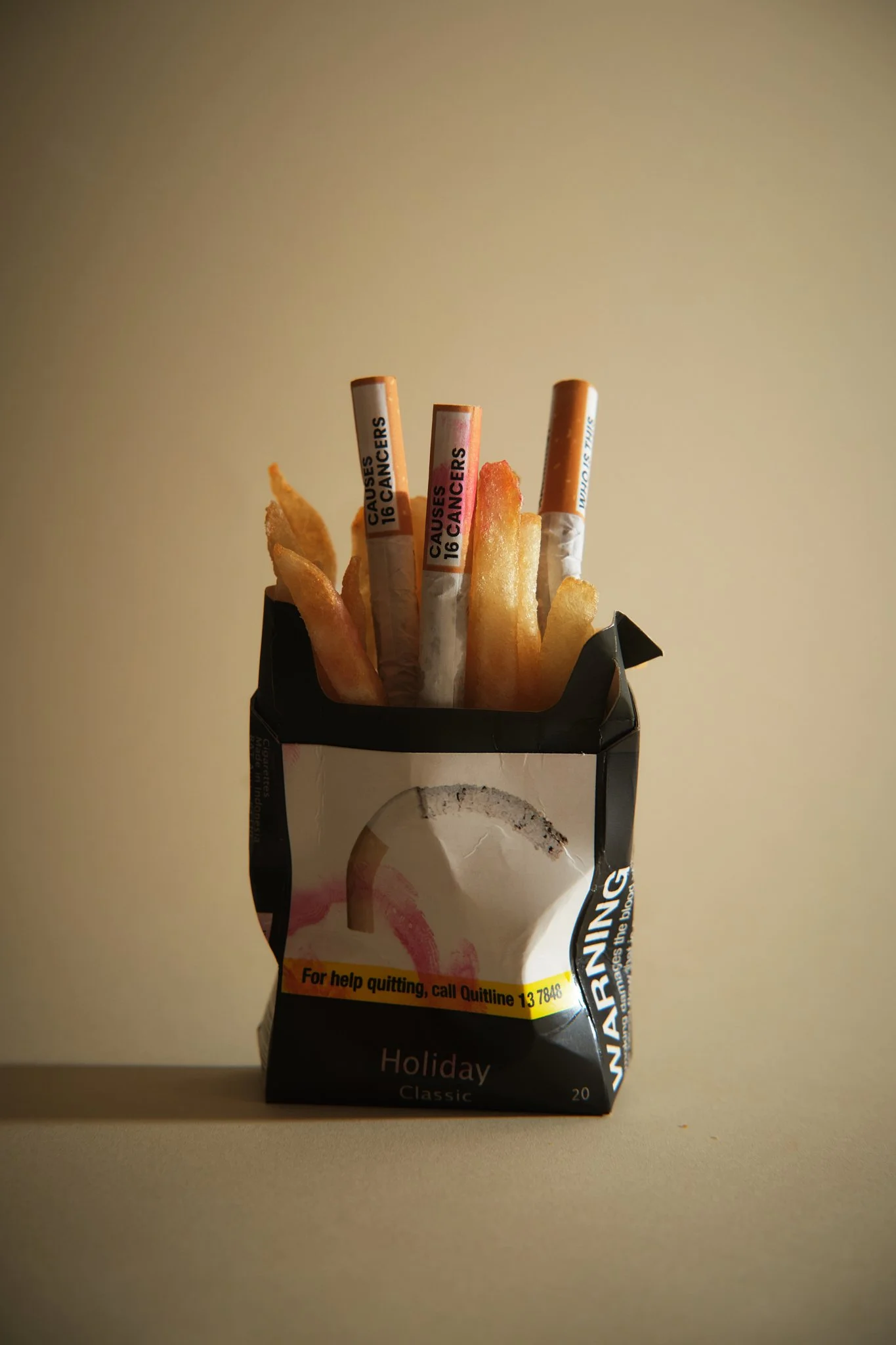 still life photography, food photographer, food photography, hospitality, lifestyle, found materials, arts, exhibition, prints, cafe, maccas, cigarettes, concept project, creative project.