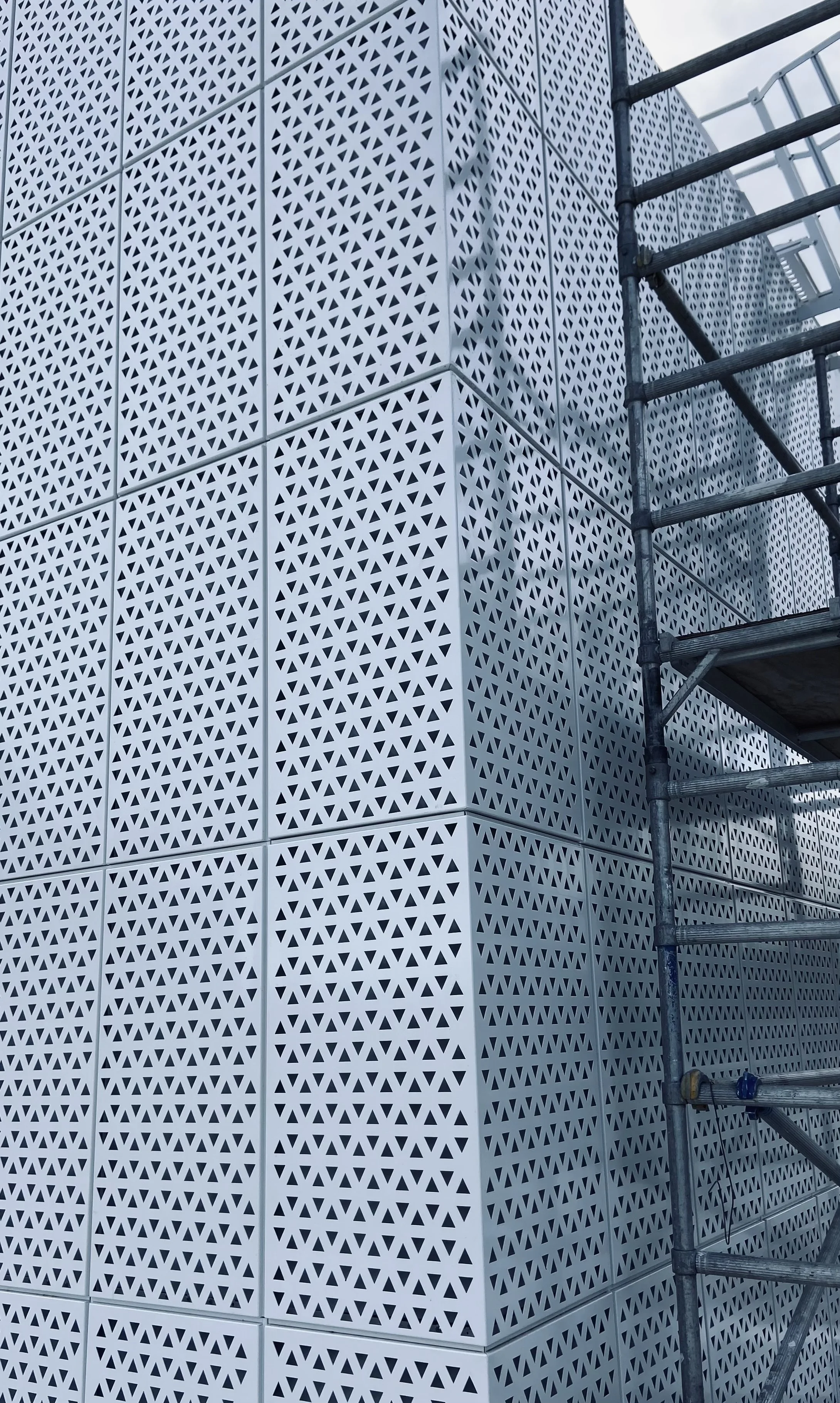 Decorative screens on insulated panels