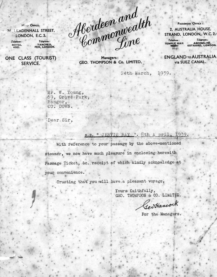 Letter with ticket