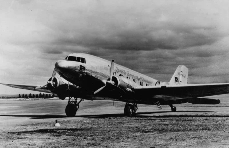 Qantas DC3 in Western Qld