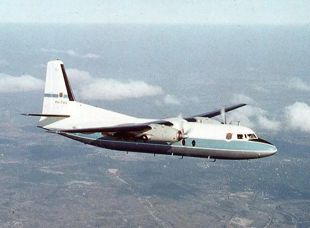 Fokker Friendship in flight