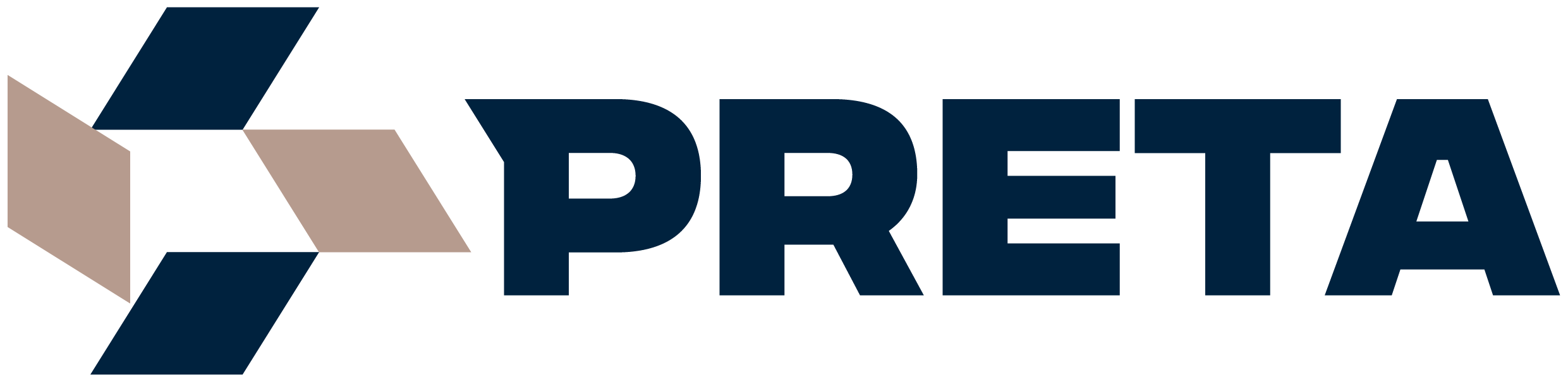 The Pleta logo featuring a stylized geometric shape and the word "PLETA" in bold, navy blue letters.