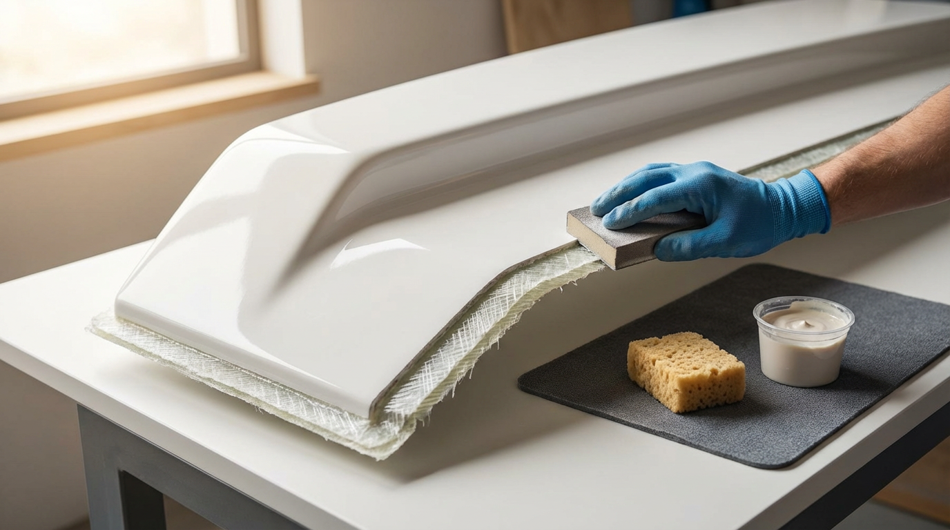 Fiberglass Hull Section