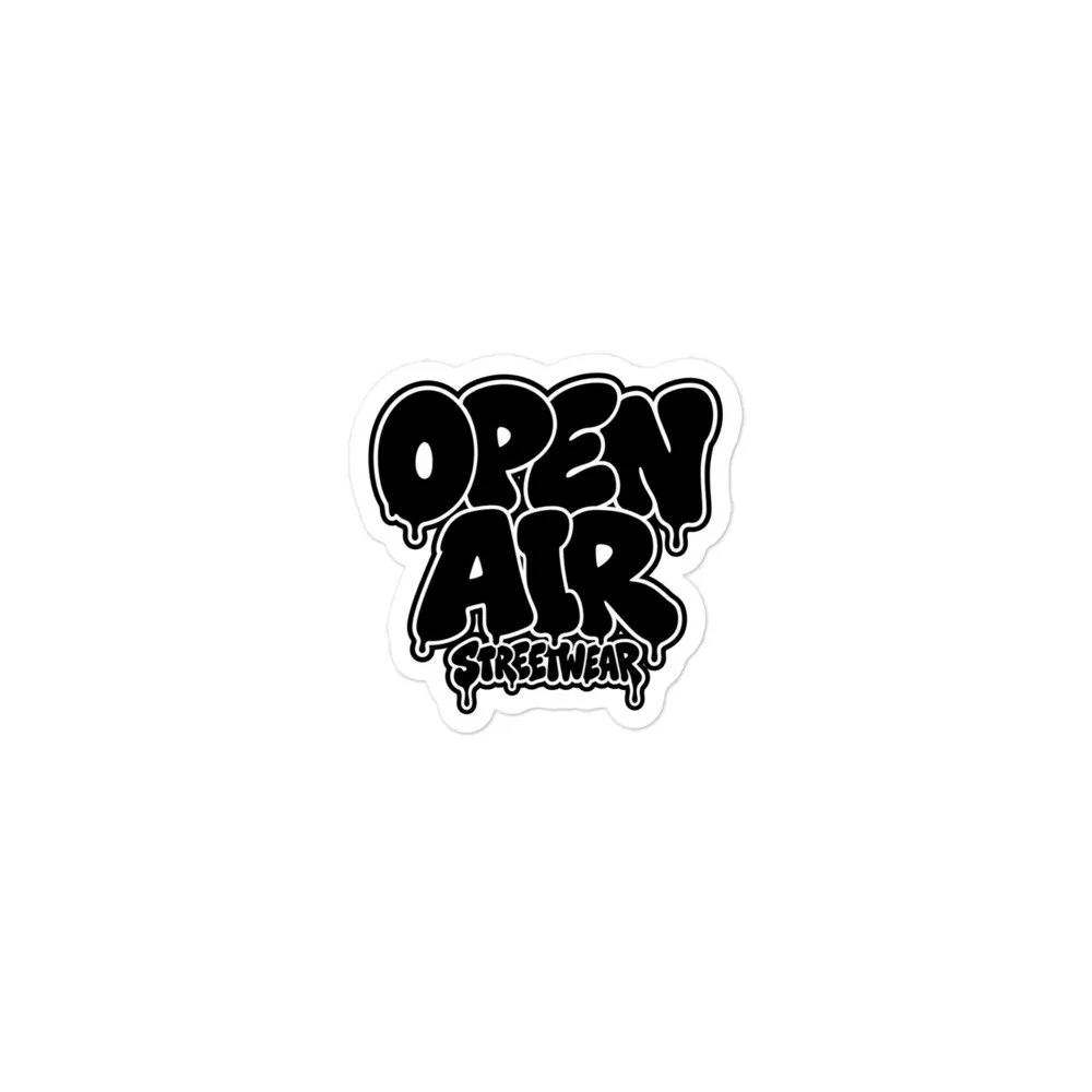 OPEN AIR STREETWEAR First Edition graffiti logo sticker