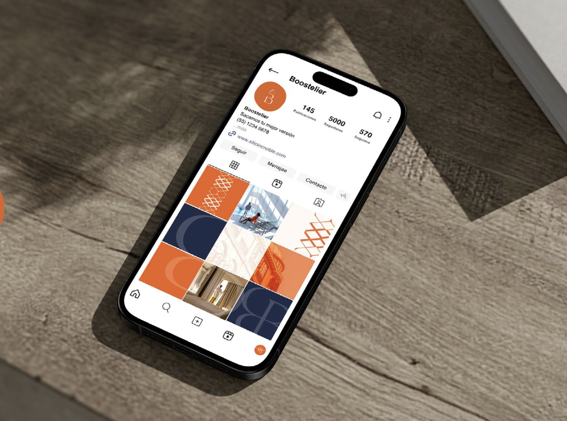 Gestión de redes sociales y dirección de feed de Instagram para Boostelier.